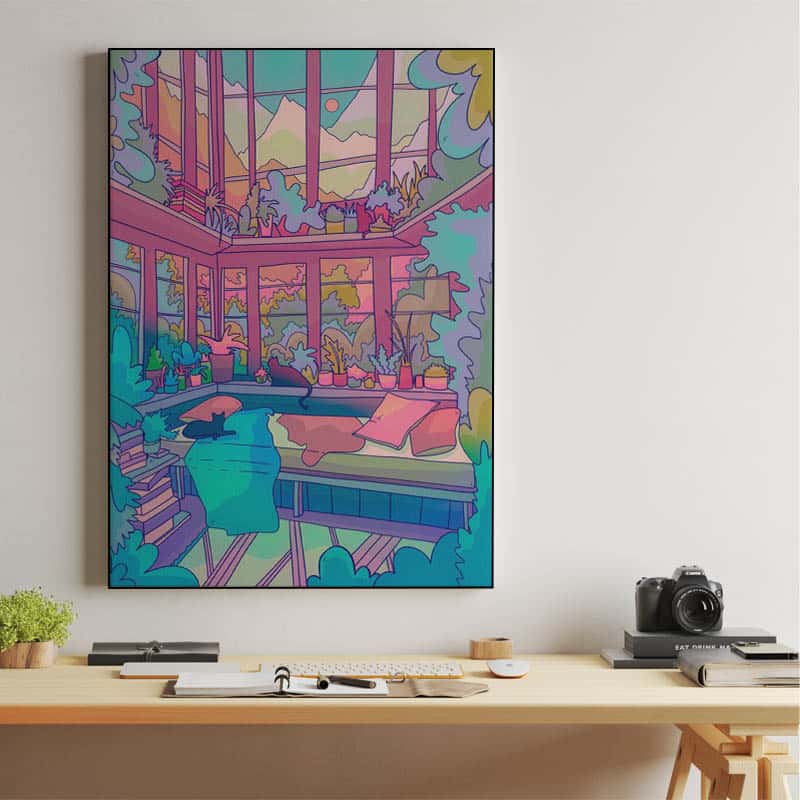 Room of cats and nature thumbnail 2