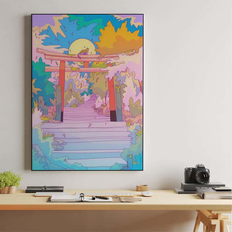 The colorful Torii gate thumbnail 2