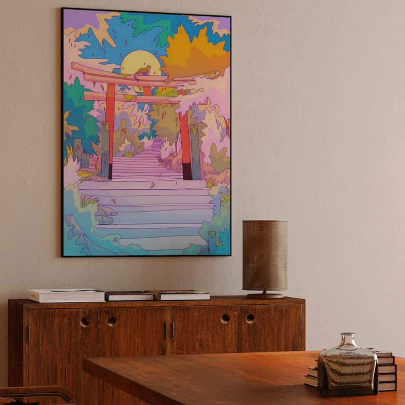 The colorful Torii gate thumbnail 3