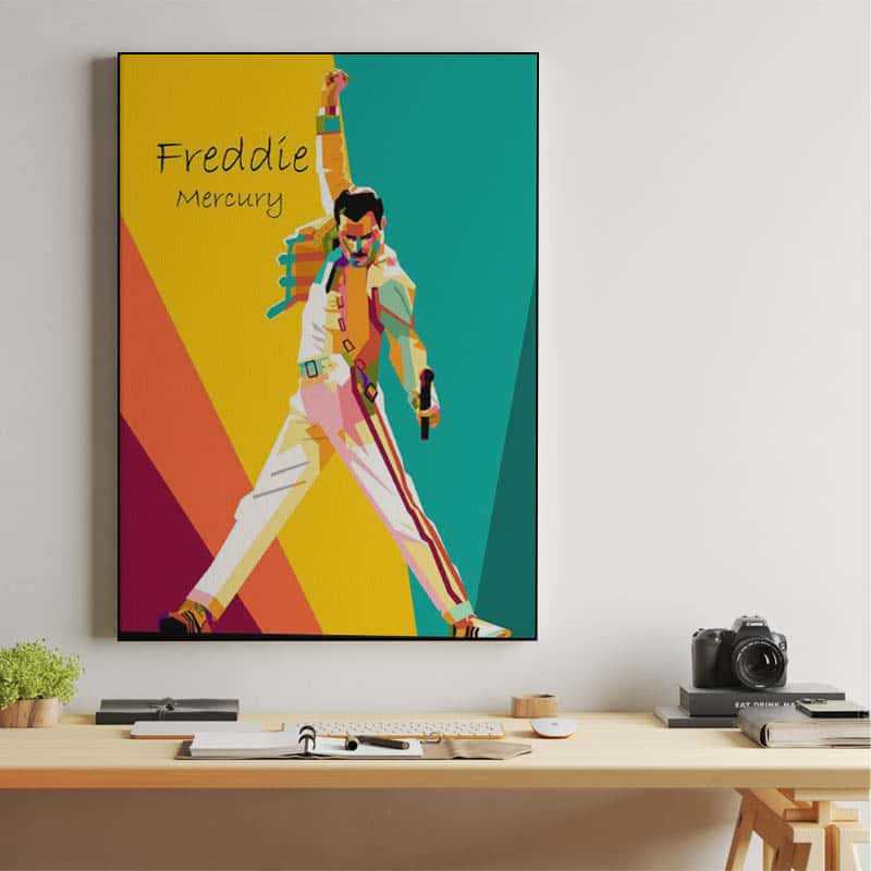 Freddie Mercury wpap illustration thumbnail 2