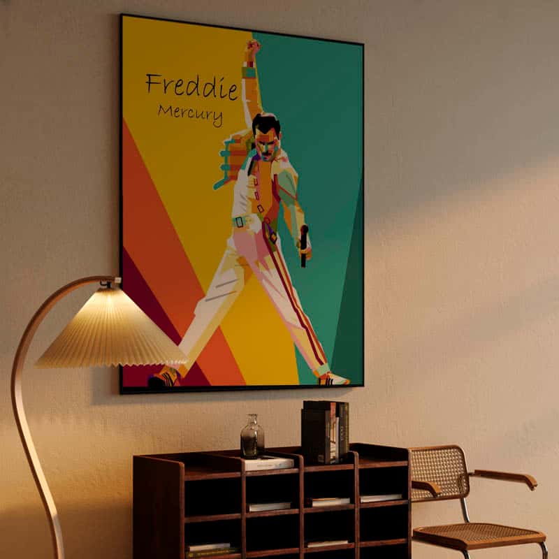 Freddie Mercury wpap illustration thumbnail 4