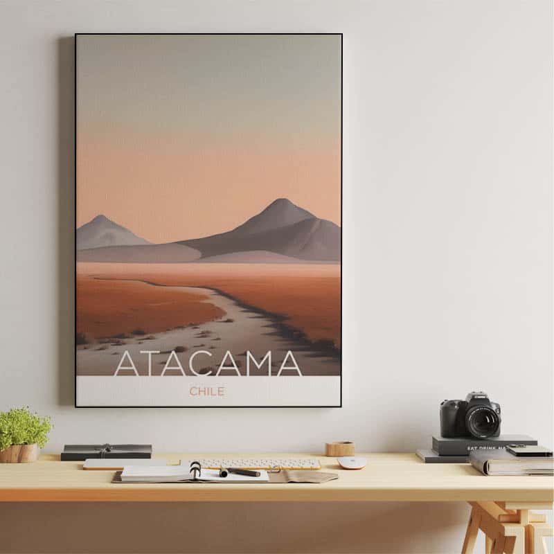 The Atacama Desert - Chile - Tempera Painting Technique thumbnail 2