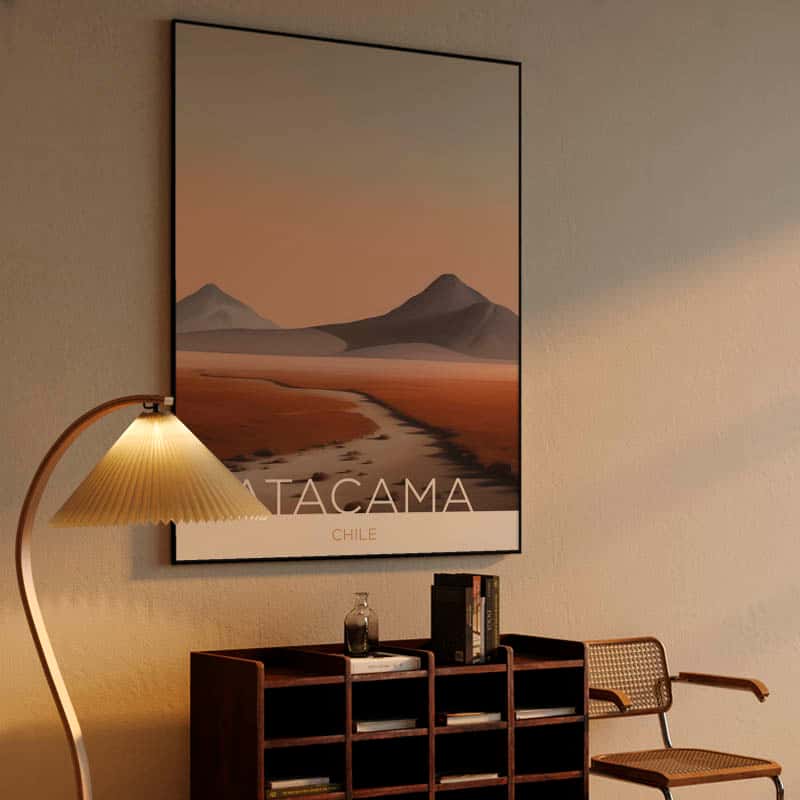 The Atacama Desert - Chile - Tempera Painting Technique thumbnail 4