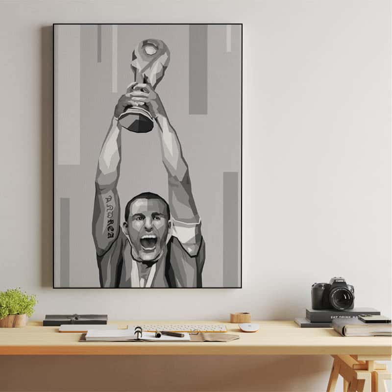Fabio Cannavaro in black white classic  thumbnail 2
