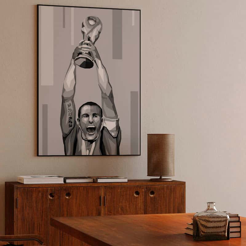 Fabio Cannavaro in black white classic  thumbnail 3