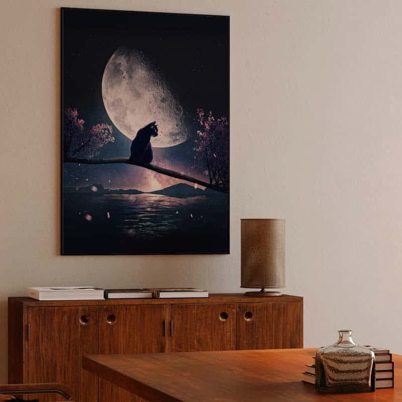 Cat, Moon and Stars thumbnail 3