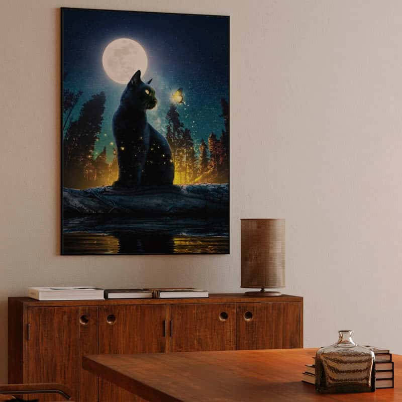 Cat Moon and Stars 2 thumbnail 3