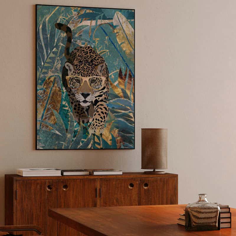 Curious Jaguar in the jungle thumbnail 3