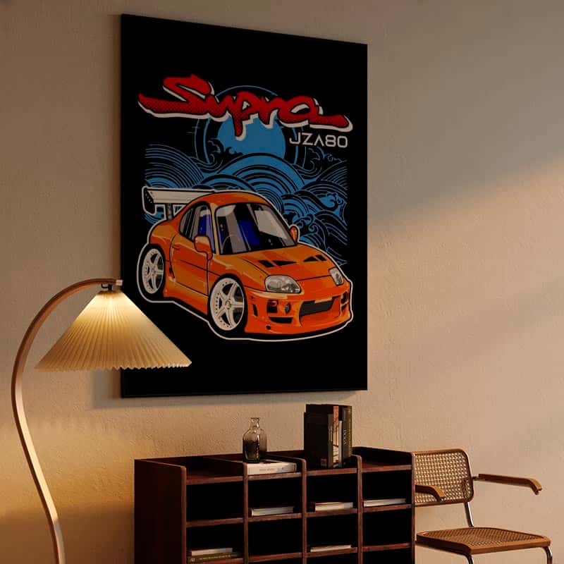 Toyota Supra JZA80 CARtoon / CARicature thumbnail 4