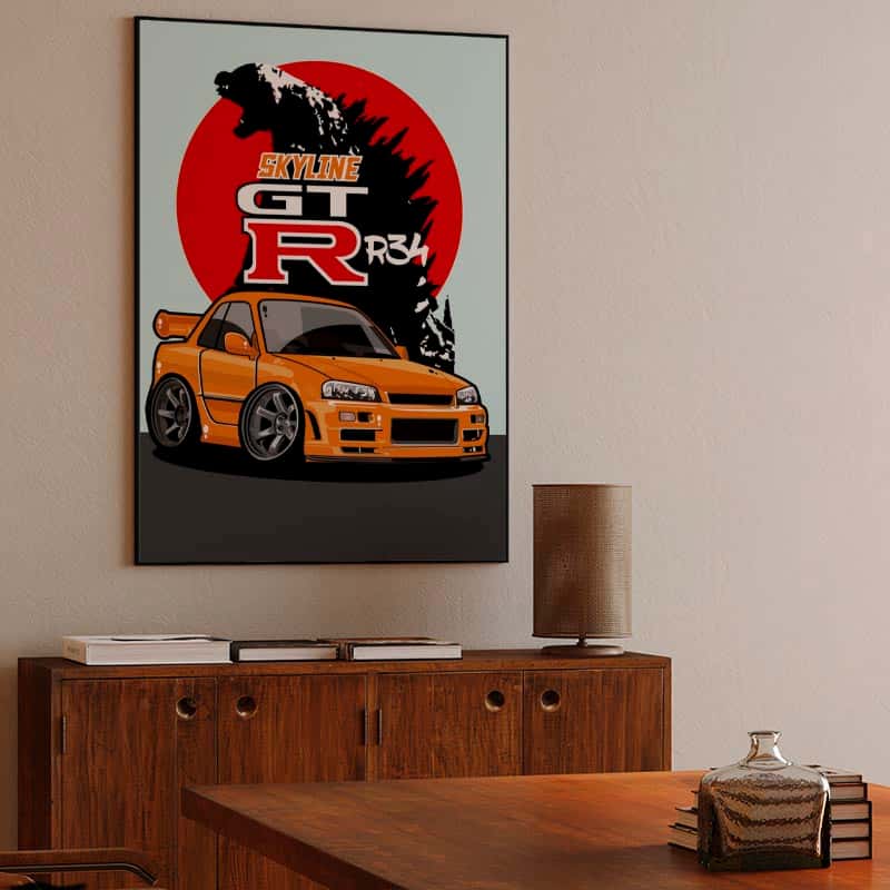 nissan skyline r34 GTR gojira thumbnail 3