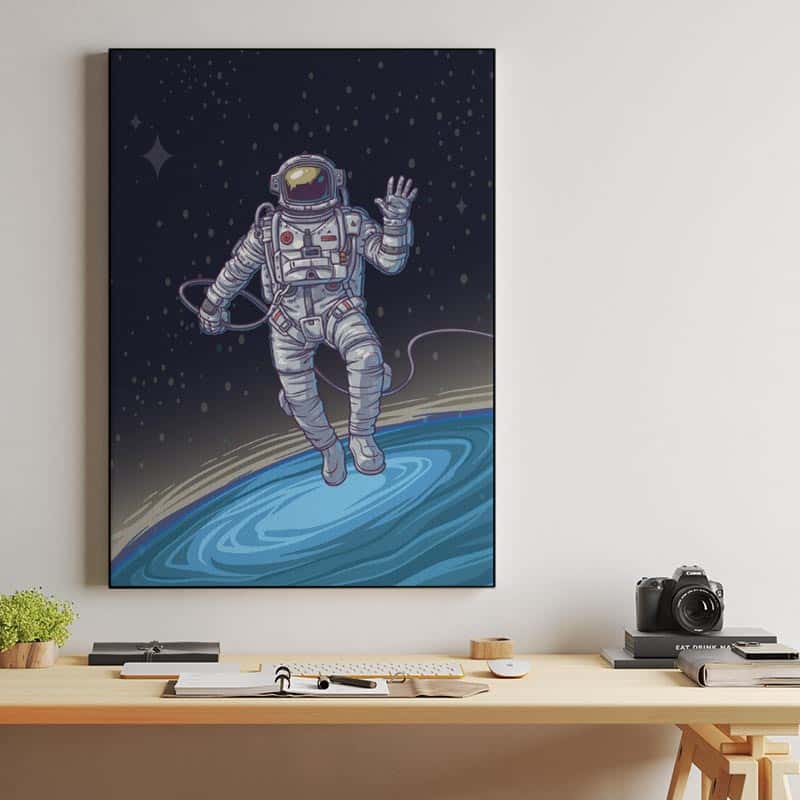 Astronaut in Space Canvas thumbnail 2