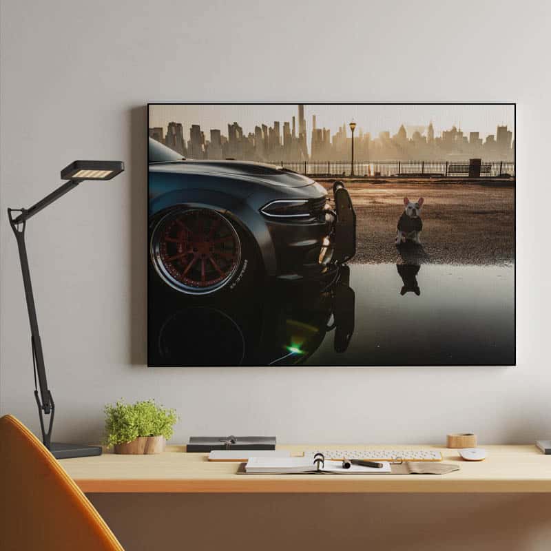 Dodge Charger SRT Hellcat Widebody with dog thumbnail 2
