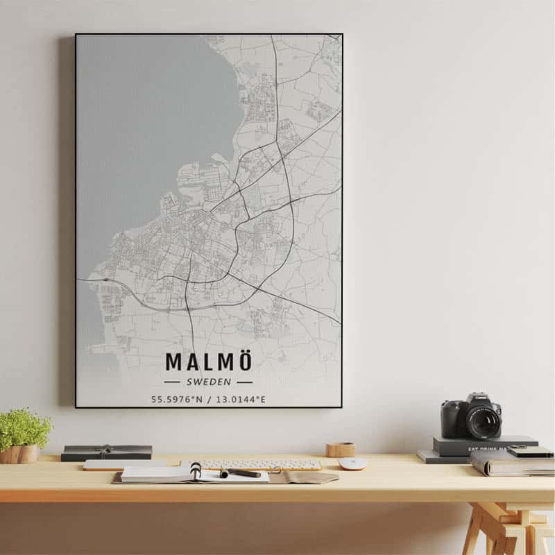 Malmö map thumbnail 2