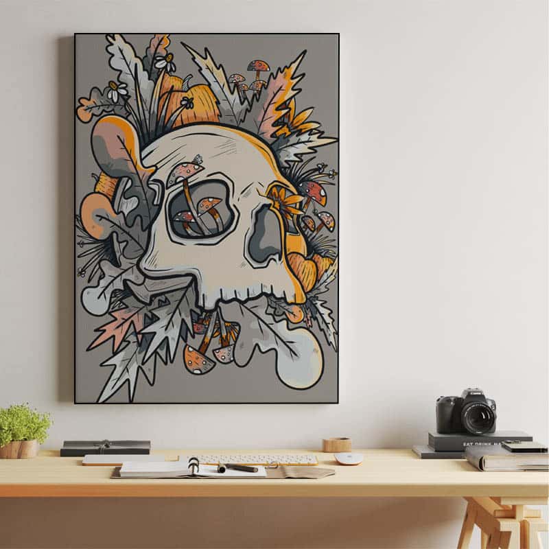 Mushrooms and the skull thumbnail 2