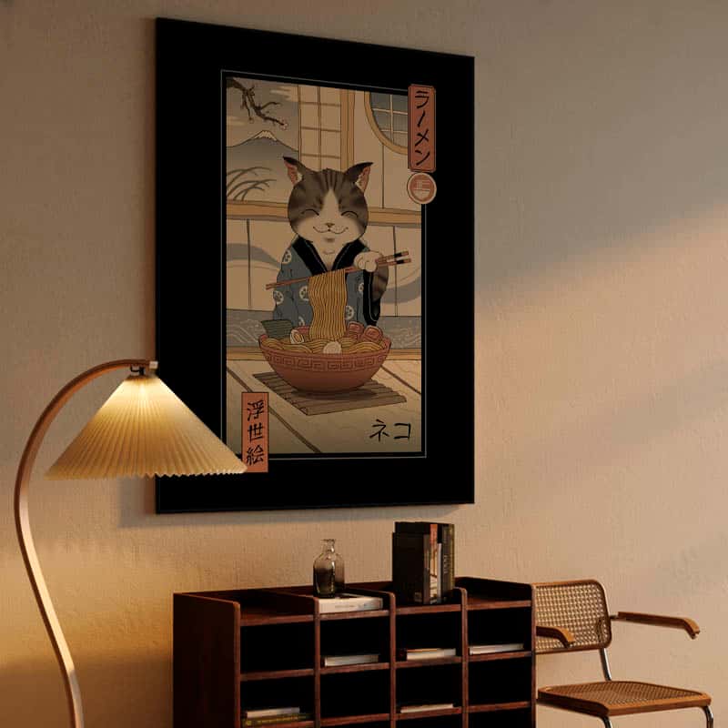 Neko Ramen Ukiyo-e thumbnail 4