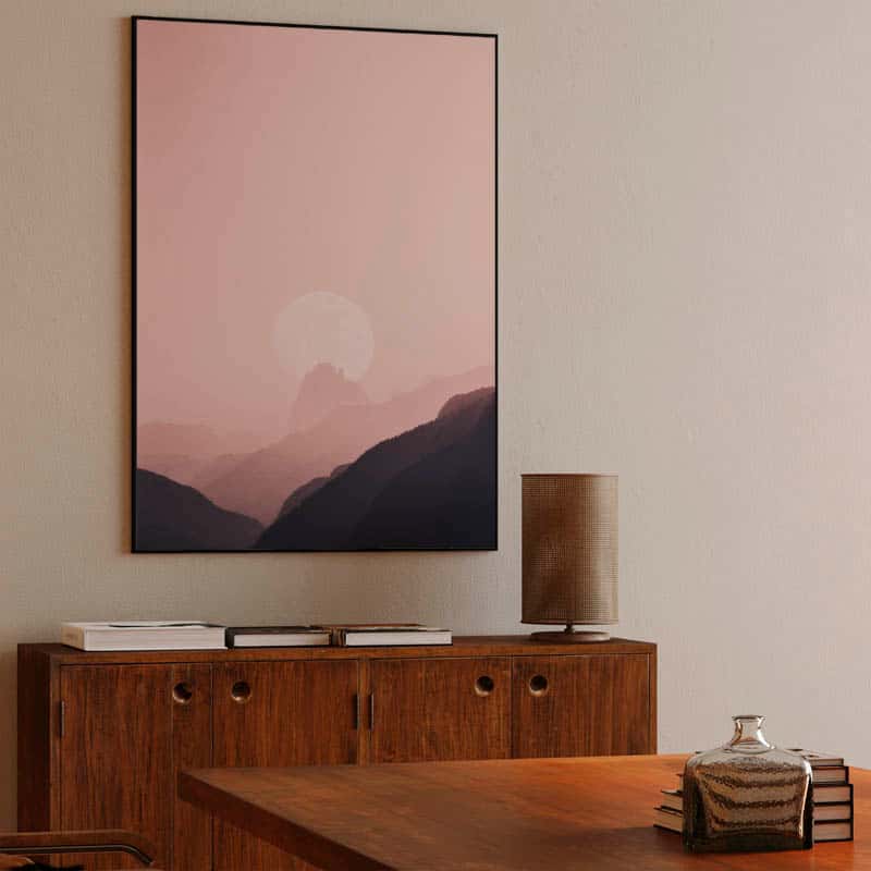 Pink Sunset Canvas thumbnail 3