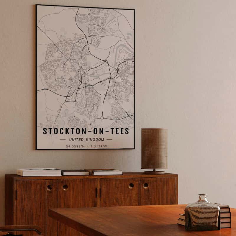 Stockton-on-Tees map thumbnail 3