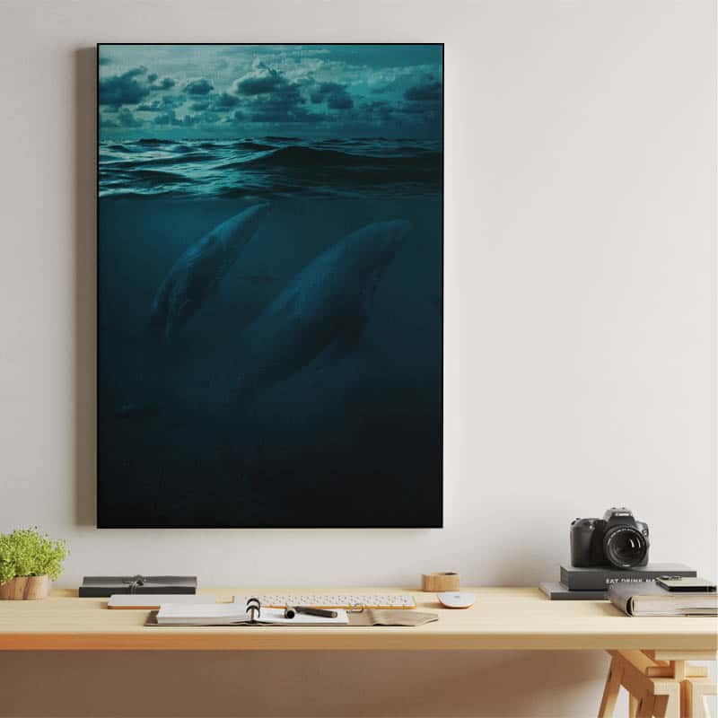 Whales in big ocean thumbnail 2