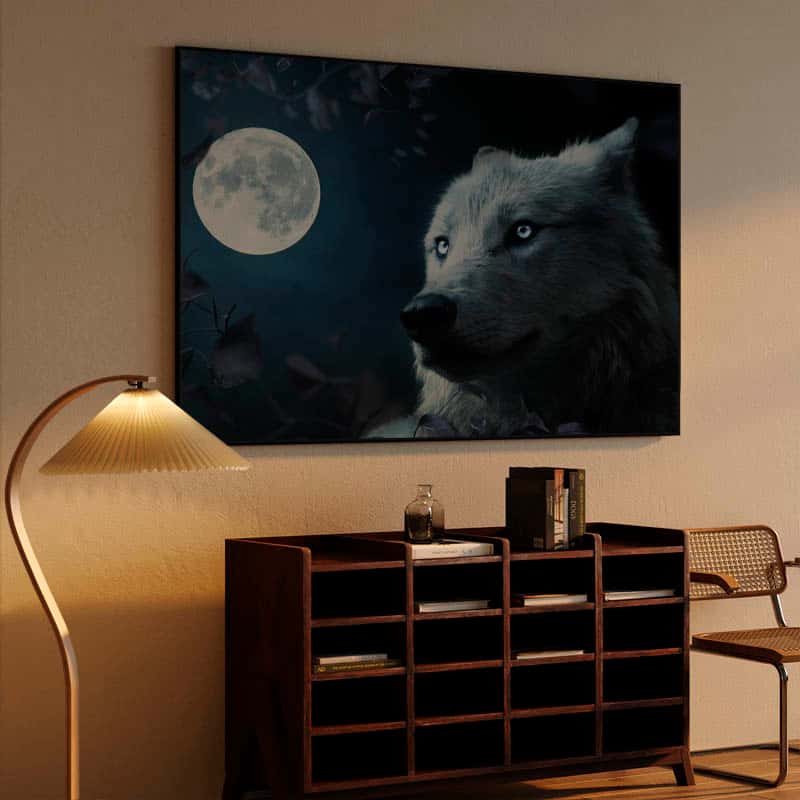 Wolf in Beautiful Night thumbnail 4