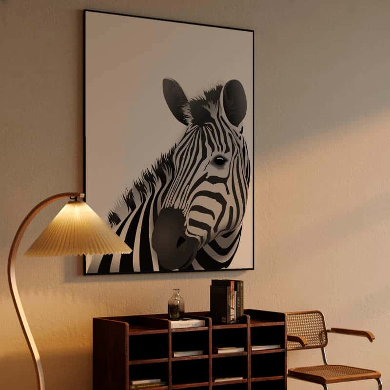 Zebra - white background thumbnail 4