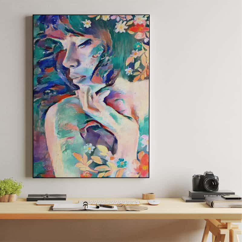 Beautiful Woman and Flowers thumbnail 2