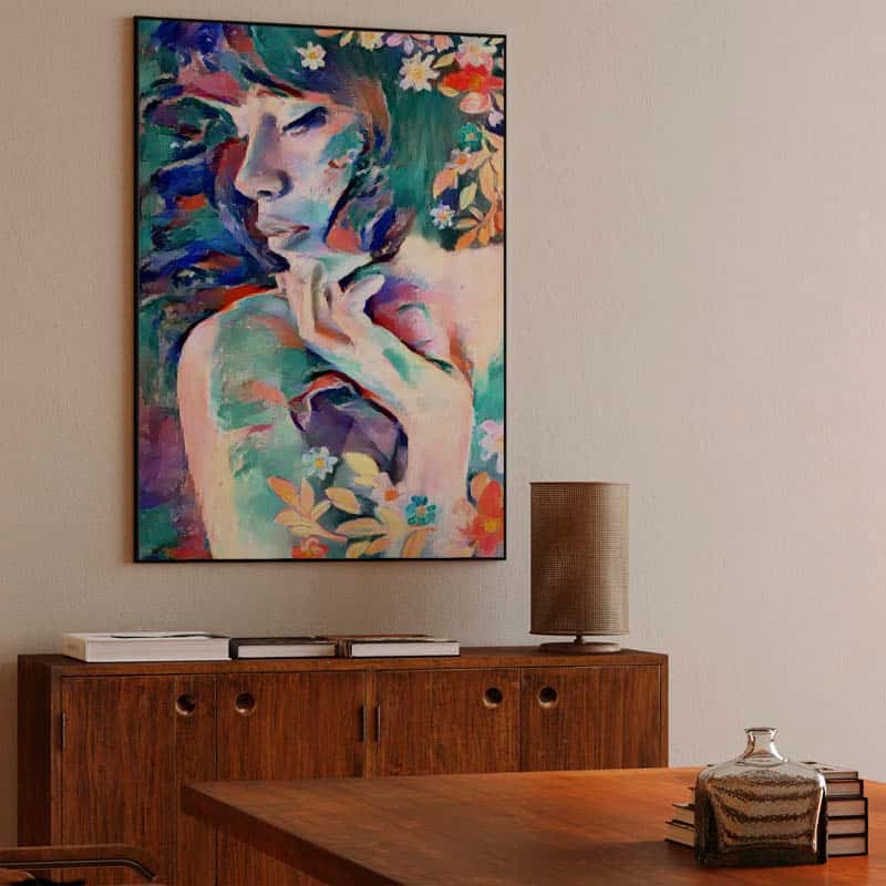 Beautiful Woman and Flowers thumbnail 3