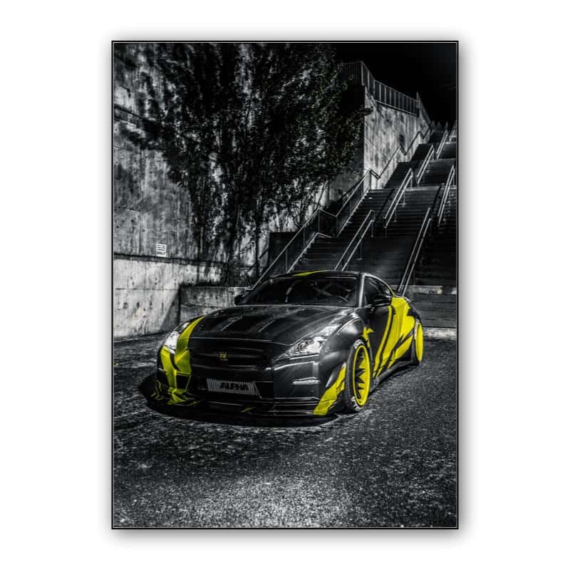 Nissan GT-R (black &amp; yellow) thumbnail 1