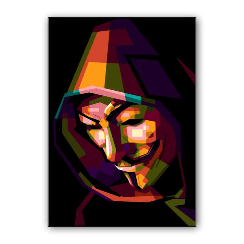 Anonymous Vendetta in wpap pop art thumbnail 1