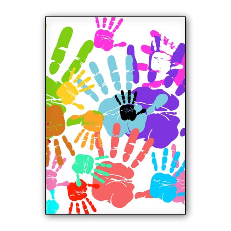 Colorful hands thumbnail 1