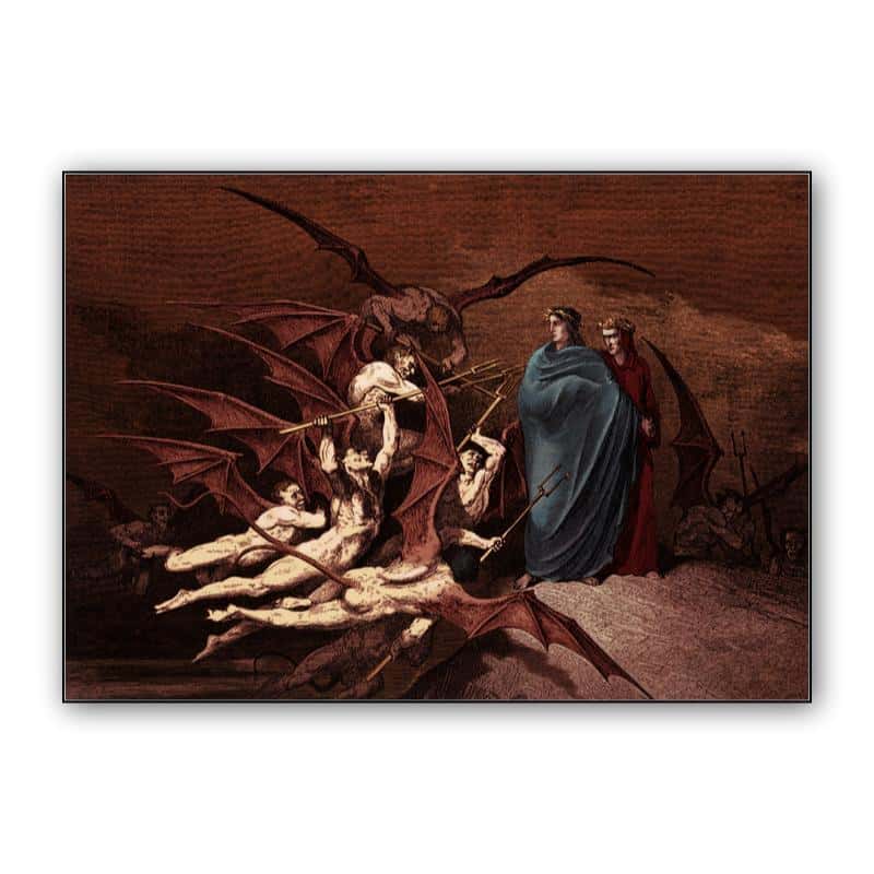 Dante and Virgil Attacked by Devils thumbnail 1