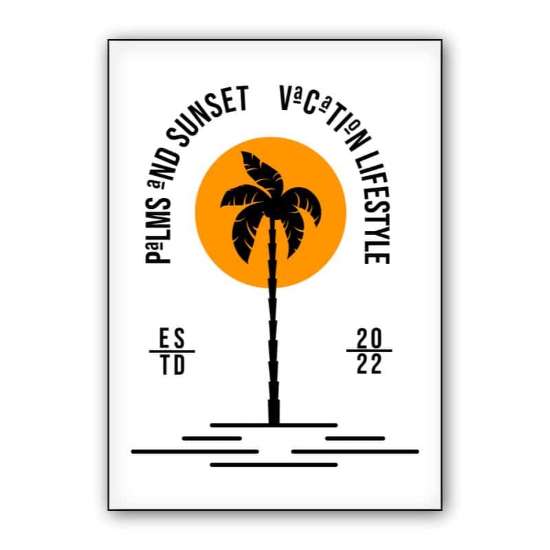 Palms and sunset thumbnail 1
