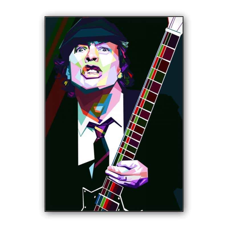 Angus Young in wpap pop art thumbnail 1