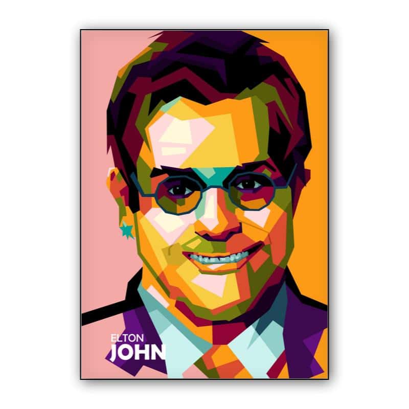 Elton John in amazing pop art thumbnail 1