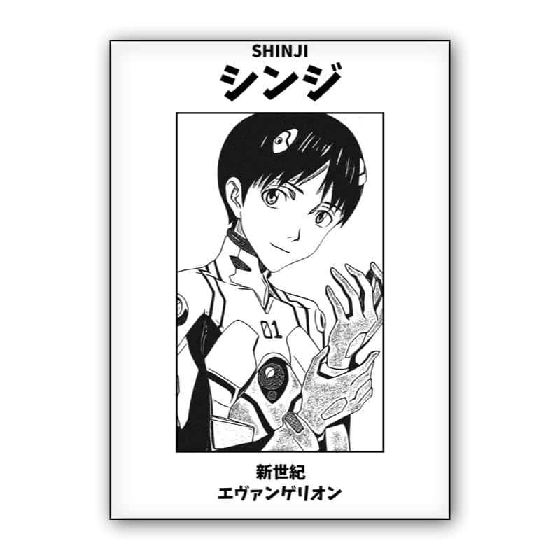 Shinji Black and White thumbnail 1