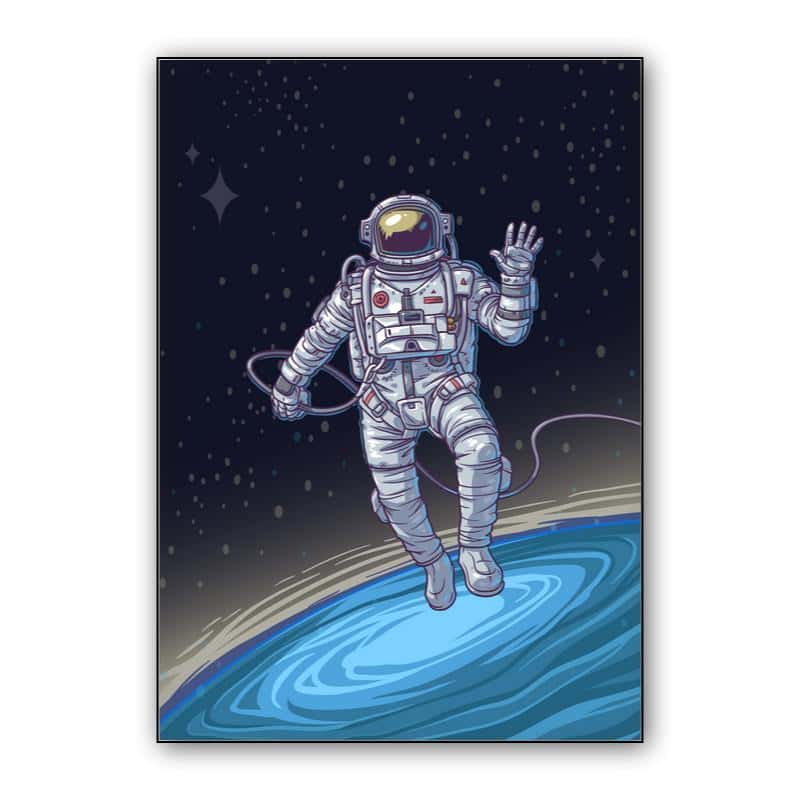 Astronaut in Space Canvas thumbnail 1