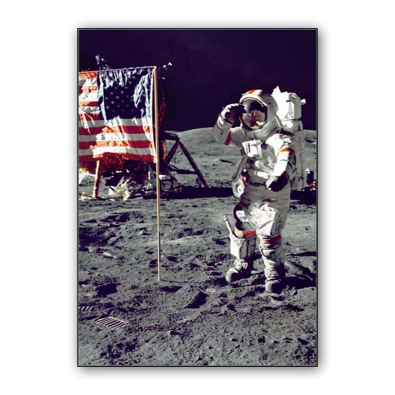 Astronaut on The Moon Canvas thumbnail 1