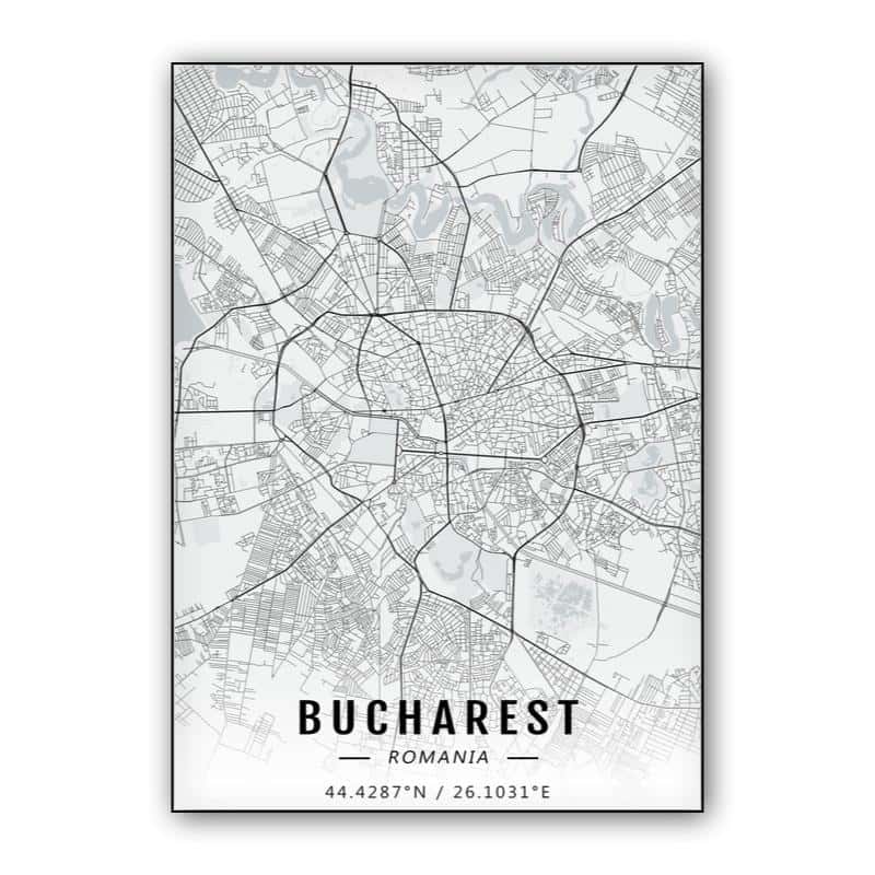 Bucharest map thumbnail 1