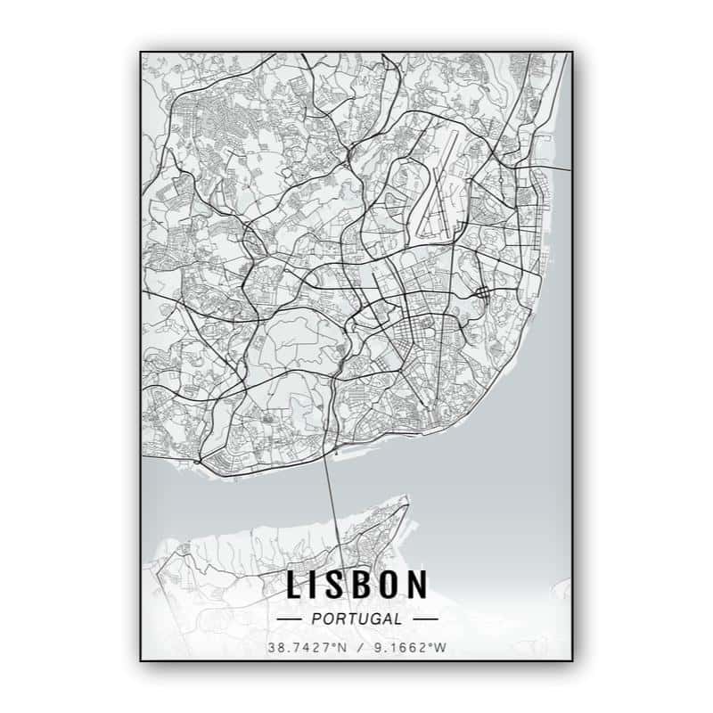 Lisbon map thumbnail 1