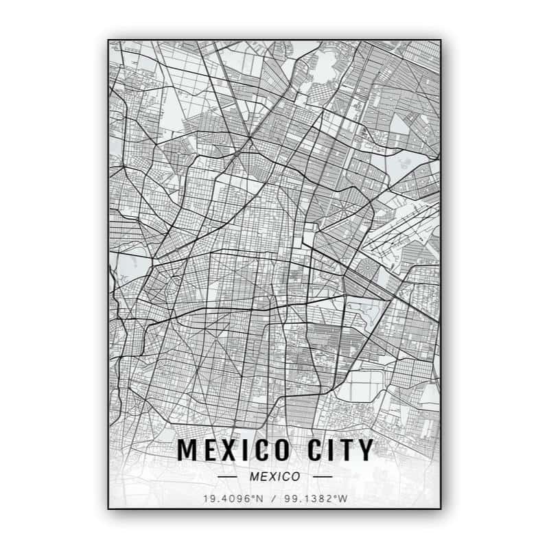 Mexico City map thumbnail 1