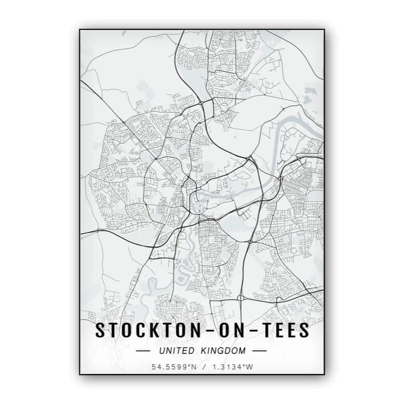 Stockton-on-Tees map thumbnail 1
