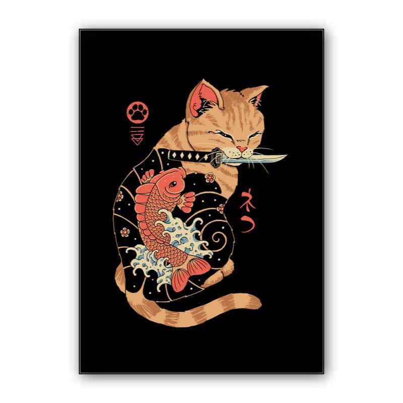 Carp tattooed Cat thumbnail 1