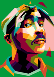 2 Pac Shakur in wpap pop art thumbnail 5