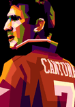 Eric Cantona in wpap pop art thumbnail 5