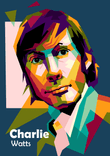 Charlie Watts in pop art amazing thumbnail 5