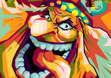 Character Anime One Piece in wpap art thumbnail 5