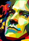 Robert Plant Pop Art WPAP - Canvast Print thumbnail 5