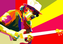 Carlos Santana Pop Art WPAP thumbnail 5