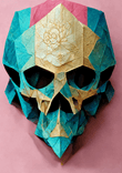 Origami Paper Skull thumbnail 5