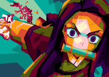 Anime Demon slayers 2 pop art thumbnail 5