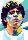 Diego Maradona pop art thumbnail 5
